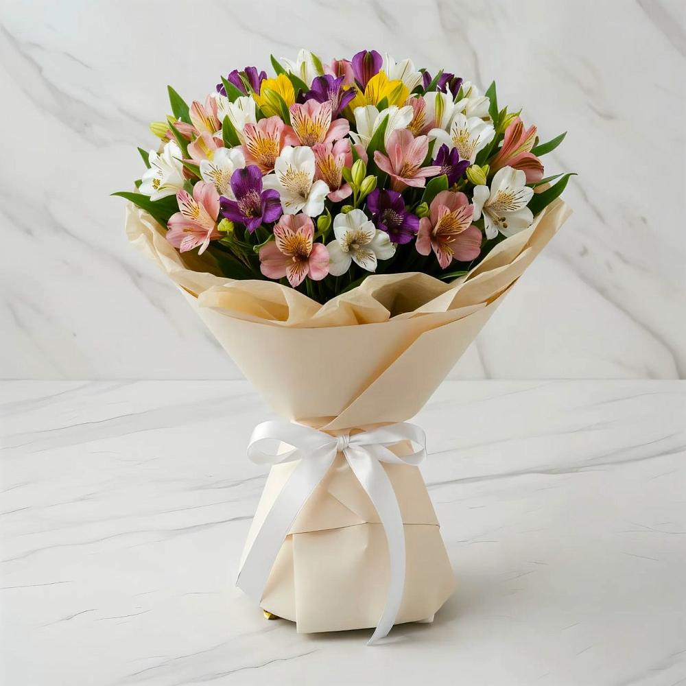 Букет цветов из: Альстромерии в Сяве