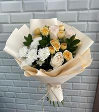 Букет цветов из:  Розы и Хризантемы #REPLACE_PRED# Сяве