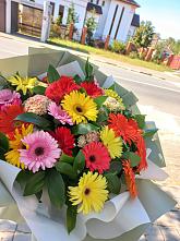 Букет цветов из:  Герберы #REPLACE_PRED# Сяве