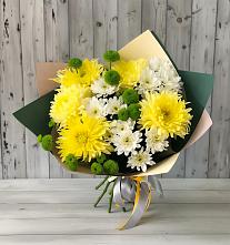 Букет цветов из:  Хризантемы в Сяве