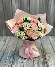 Букет цветов из:  Гвоздики, Розы и Хризантемы в Сяве
