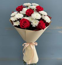 Букет цветов из:  Розы и Хризантемы в Сяве