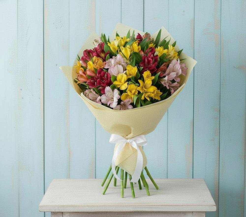 Букет цветов из: Альстромерии в Сяве
