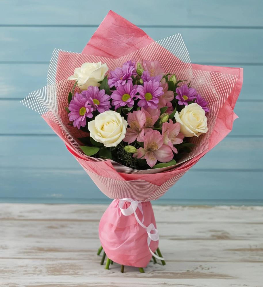 Букет цветов из: Герберы в Сяве