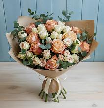 Букет цветов из:  Альстромерии и Розы #REPLACE_PRED# Сяве